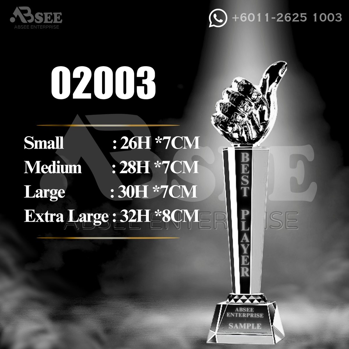 Crystal Trophy 02003 – ABSEE Malaysia
