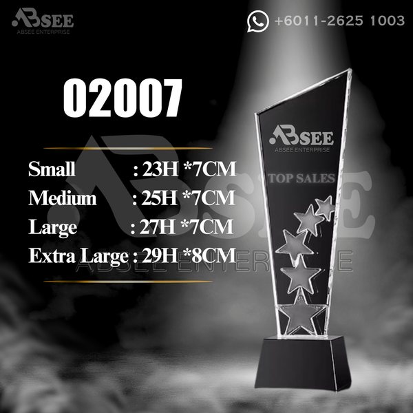 Crystal Trophy 02007 for company awards – ABSEE Malaysia