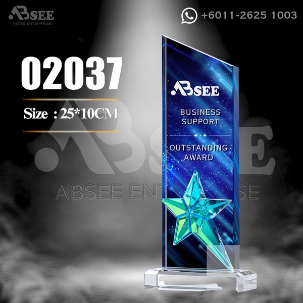 Crystal Trophy 02037 for company awards – ABSEE Malaysia
