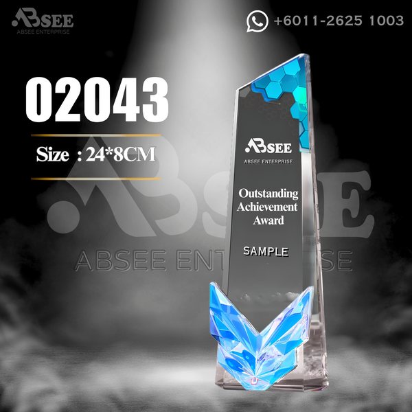 Crystal Trophy 02043 for company awards – ABSEE Malaysia