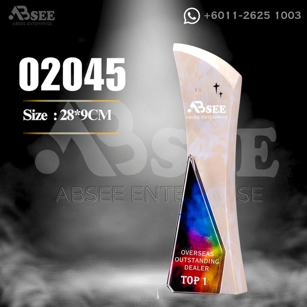 Crystal Trophy 02045 for company awards – ABSEE Malaysia