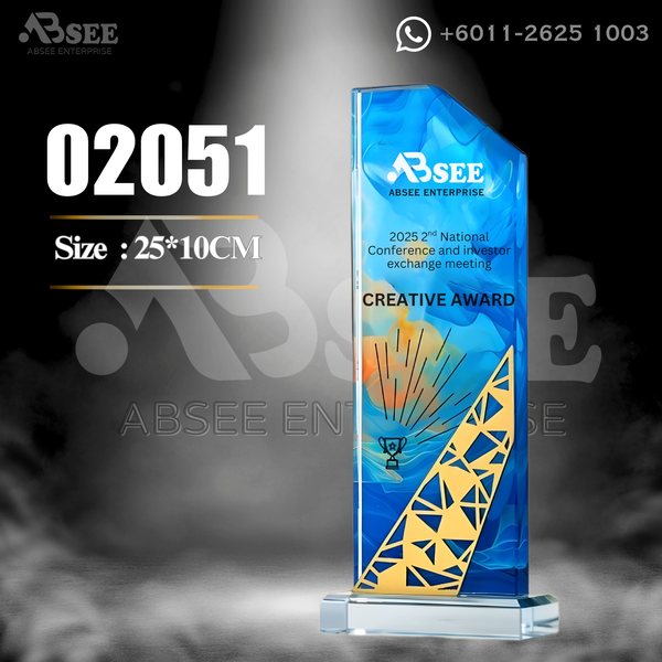 Crystal Trophy 02051 for company awards – ABSEE Malaysia