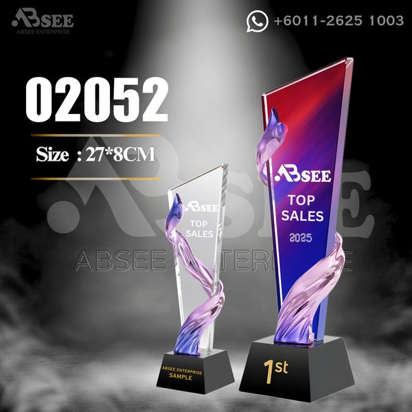 Crystal Trophy 02052 for company awards – ABSEE Malaysia