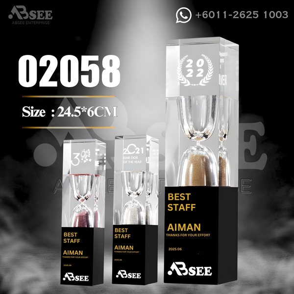 Crystal Trophy 02058 for company awards – ABSEE Malaysia