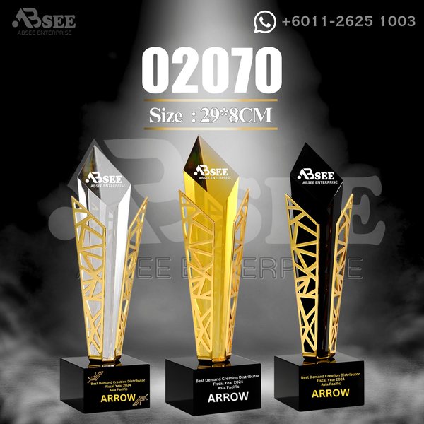 Crystal Trophy 02070 for company awards – ABSEE Malaysia