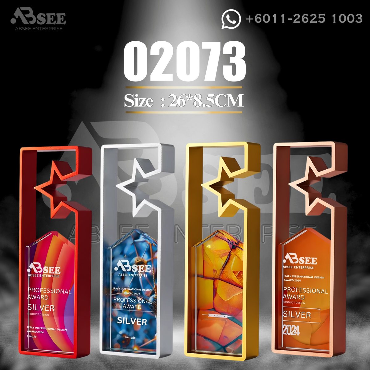 Crystal Trophy 02073 for company awards – ABSEE Malaysia