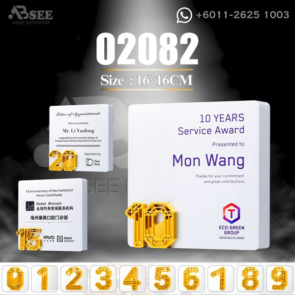 Crystal Trophy 02082 for corporate awards – ABSEE Malaysia