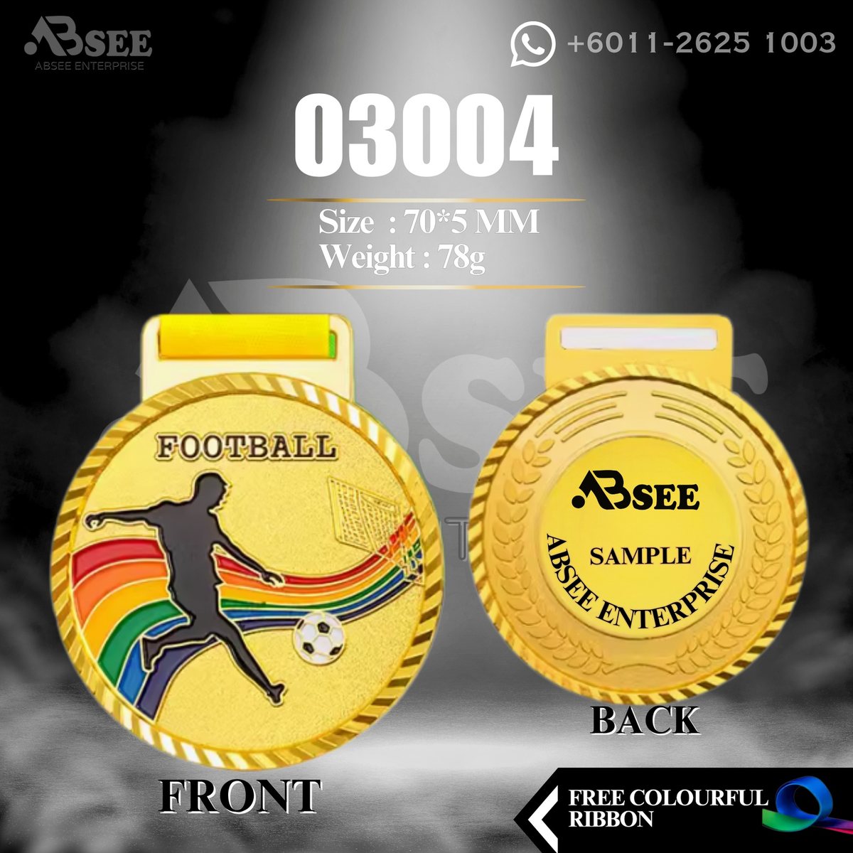 Medal 03004 for football – ABSEE Malaysia