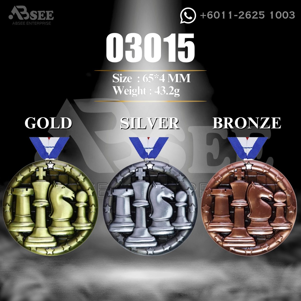 Medal 03015 for chess – ABSEE Malaysia