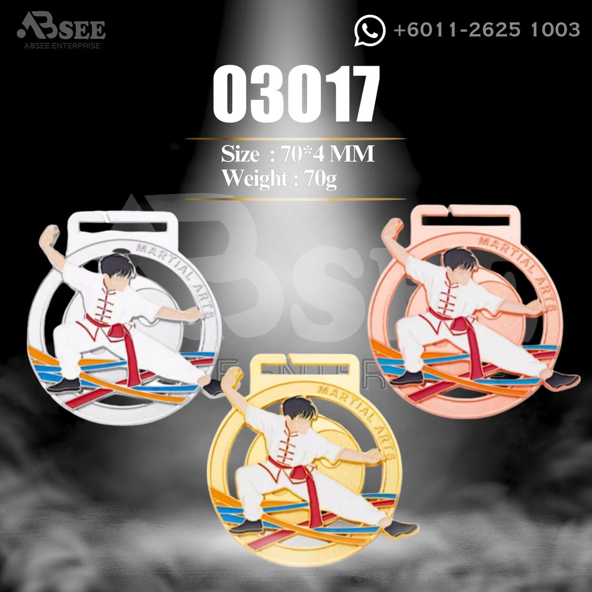 Medal 03017 for taekwondo – ABSEE Malaysia