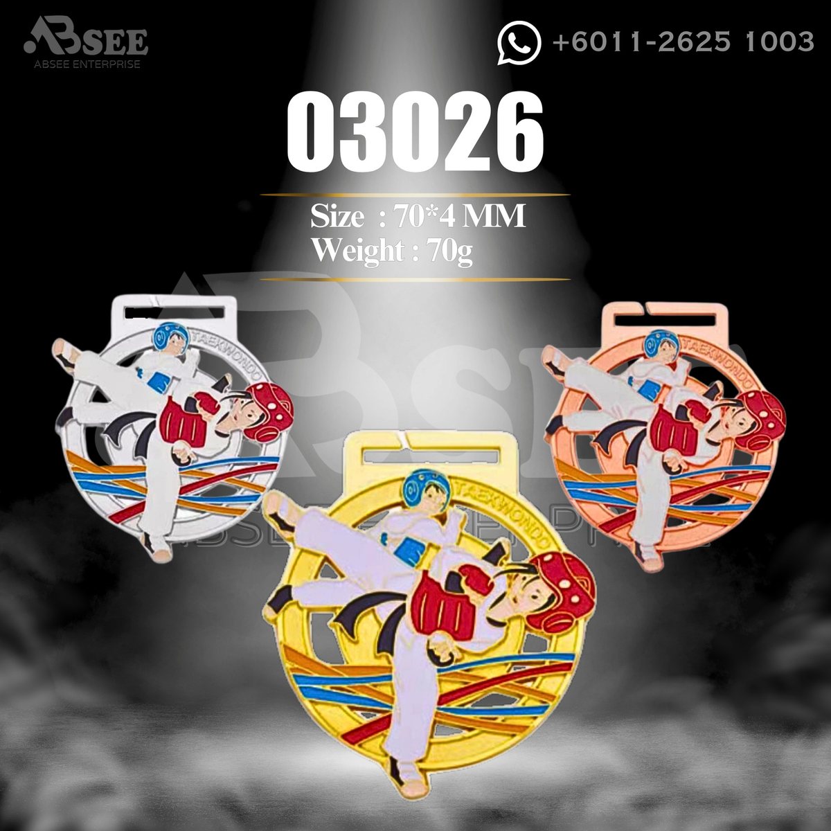 Medal 03026 for taekwondo – ABSEE Malaysia