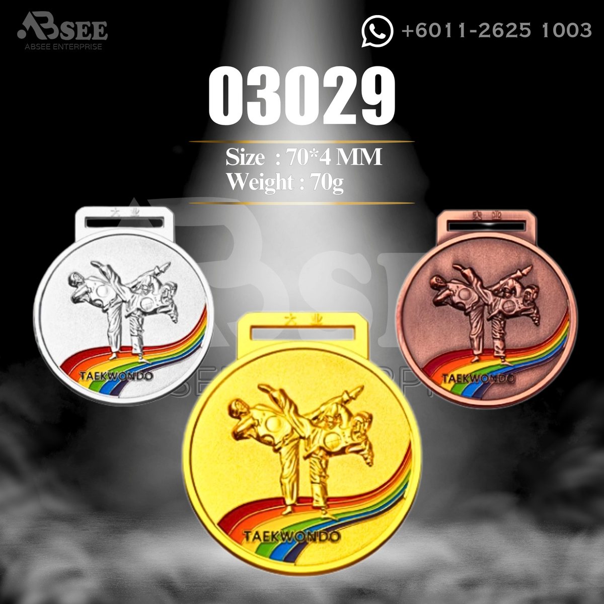 Medal 03029 for taekwondo – ABSEE Malaysia