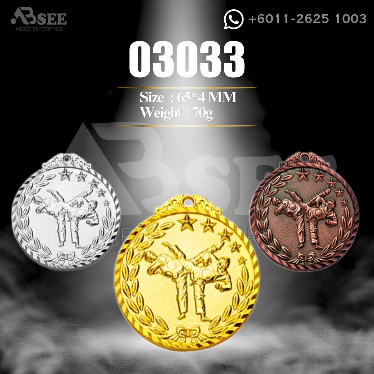 Medal 03033 for taekwondo – ABSEE Malaysia