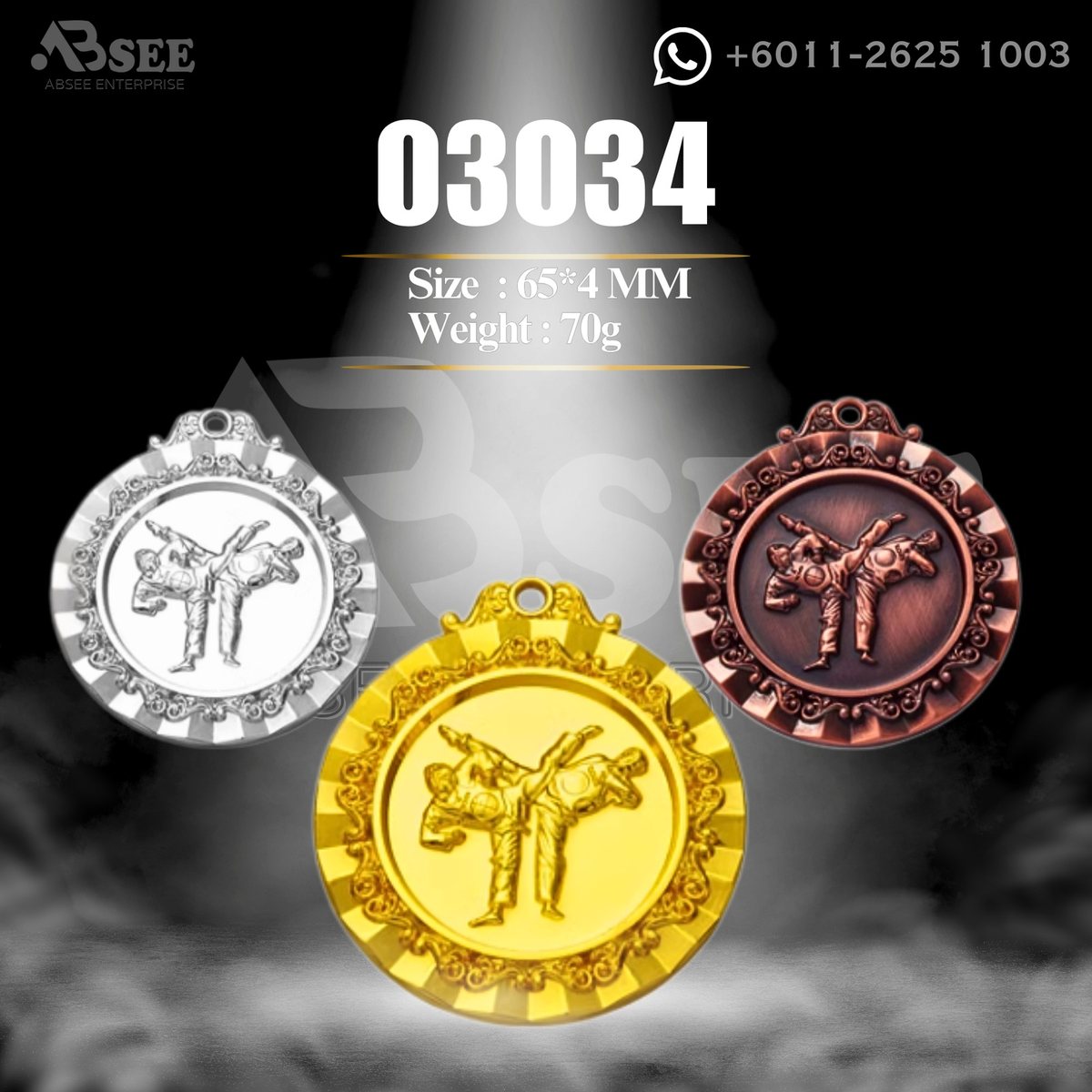 Medal 03034 for taekwondo – ABSEE Malaysia