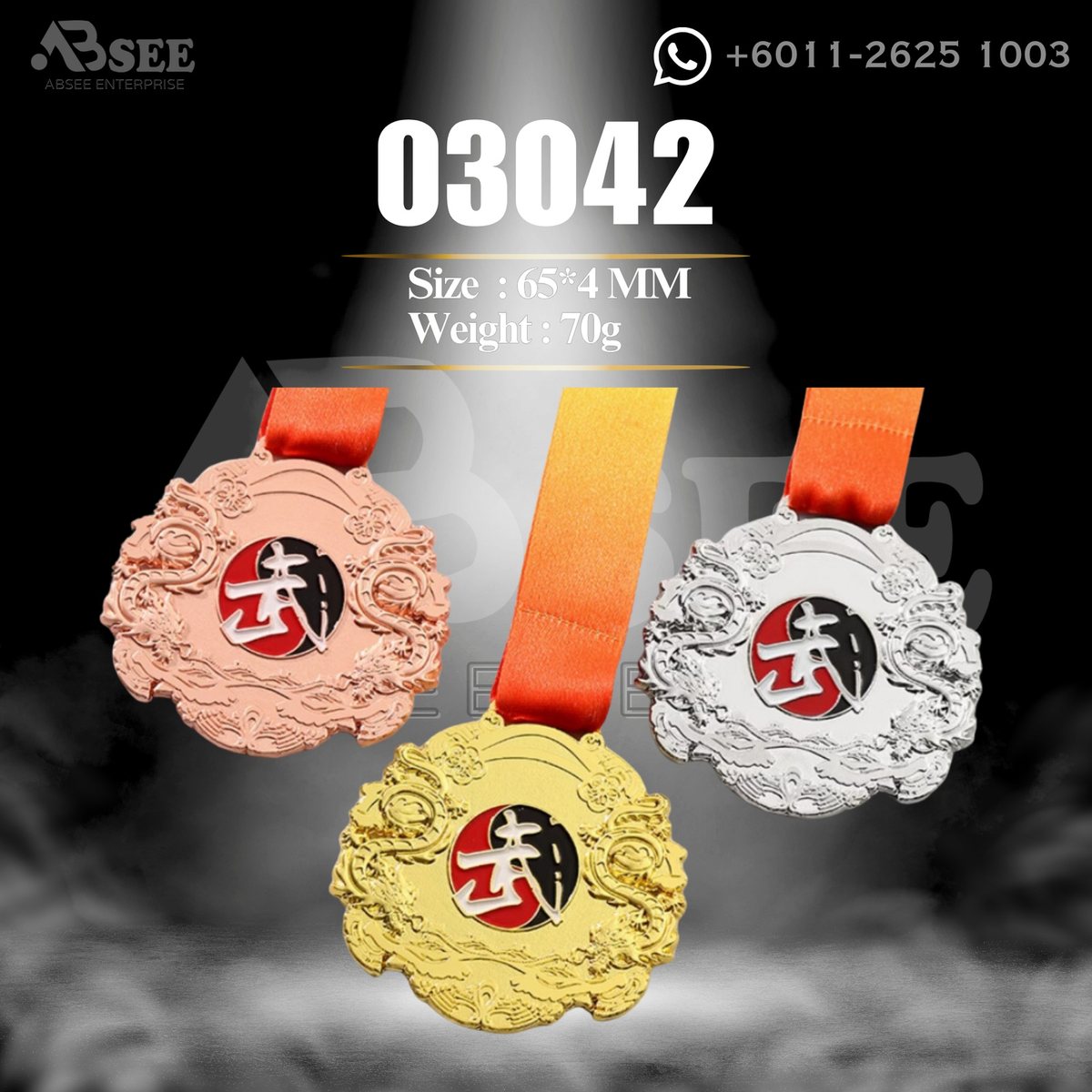 Medal 03042 for taekwondo – ABSEE Malaysia