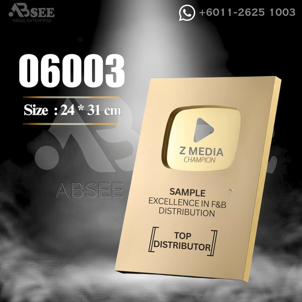 Plaque 06003 for company awards – ABSEE Malaysia