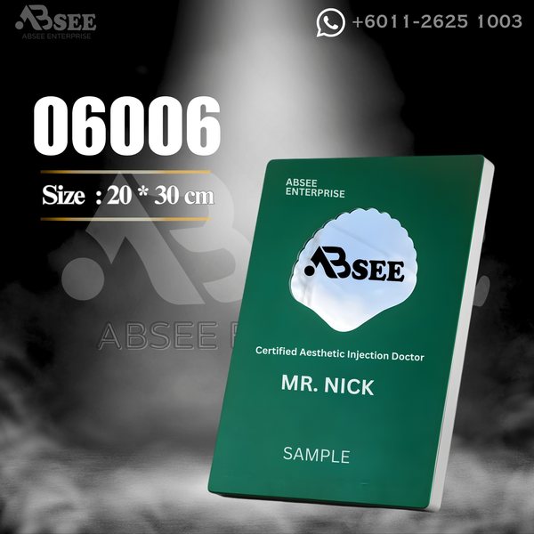 Plaque 06006 for company awards – ABSEE Malaysia