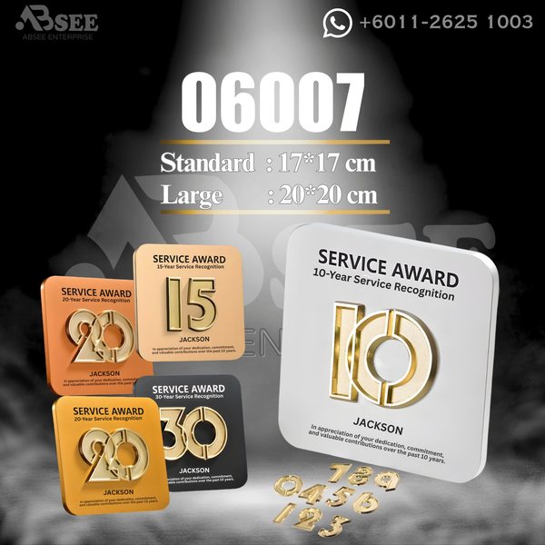 Plaque 06007 for company awards – ABSEE Malaysia