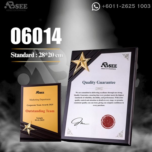 Plaque 06014 for company awards – ABSEE Malaysia