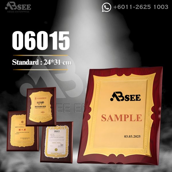 Plaque 06015 for company awards – ABSEE Malaysia