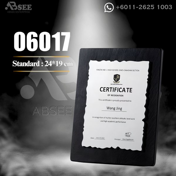 Plaque 06017 for company awards – ABSEE Malaysia
