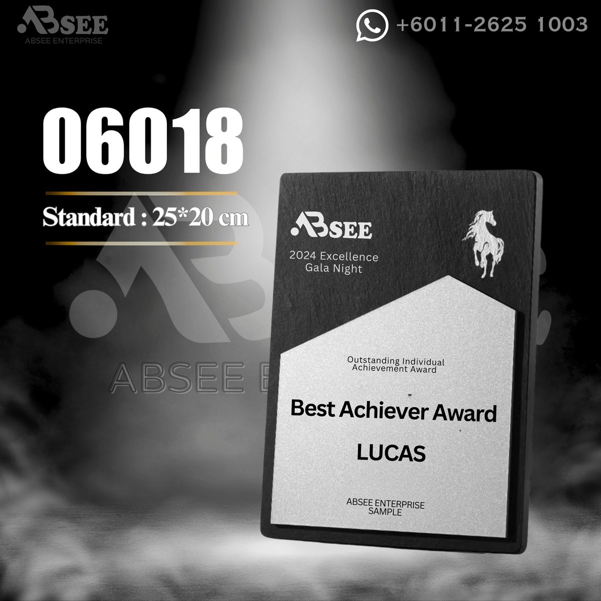 Plaque 06018 for company awards – ABSEE Malaysia