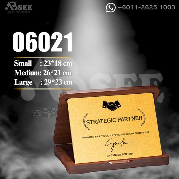 Plaque 06021 for company awards – ABSEE Malaysia